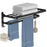 Towel Rack 40-60CM Bathroom Accessories Black Aluminum Wall Mounted Towel Shelf Organizer Folding Holder With Hook Shower Hanger