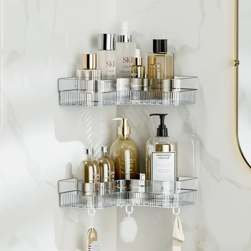 Bathroom, Bathroom, Storage Rack, Non Perforated Toilet Corner, Restroom, Washbasin, Triangle Storage, Shower Wall Mounted