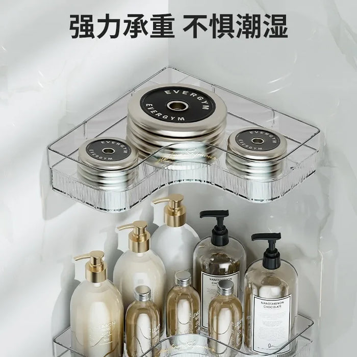 Bathroom, Bathroom, Storage Rack, Non Perforated Toilet Corner, Restroom, Washbasin, Triangle Storage, Shower Wall Mounted